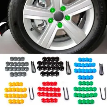 

New 20pcs 17mm Wheel Lug Nut Center Cover Caps + Removal Tool