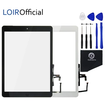 

1PCS Tested For Apple iPad Air (2013 Version) A1474 A1475 A1476 Digitizer Touch Screen Front Lens+Adhesive+Button+Protect+Tools