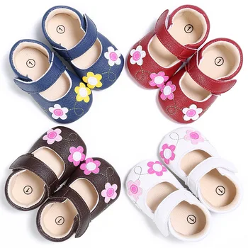 

New factory direct sale baby shoes flower girl shoes flower soft sole shoes toddler shoes fat shoes four seasons baby shoes
