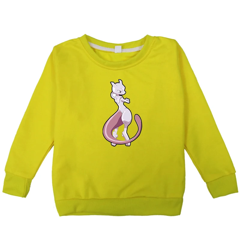 Hoodies 15 Новинка; толстовки для мальчиков и девочек с принтом покемона; детская футболка; хлопковый пуловер; топы; весенне-осенняя одежда; От 2 до 14 лет; Лидер продаж - Цвет: Hoodies 15