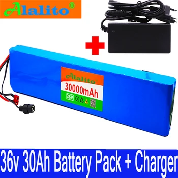 

36V battery 10S4P 30Ah battery pack 500W high power battery 42V 30000mAh Ebike electric bicycle BMS + charger