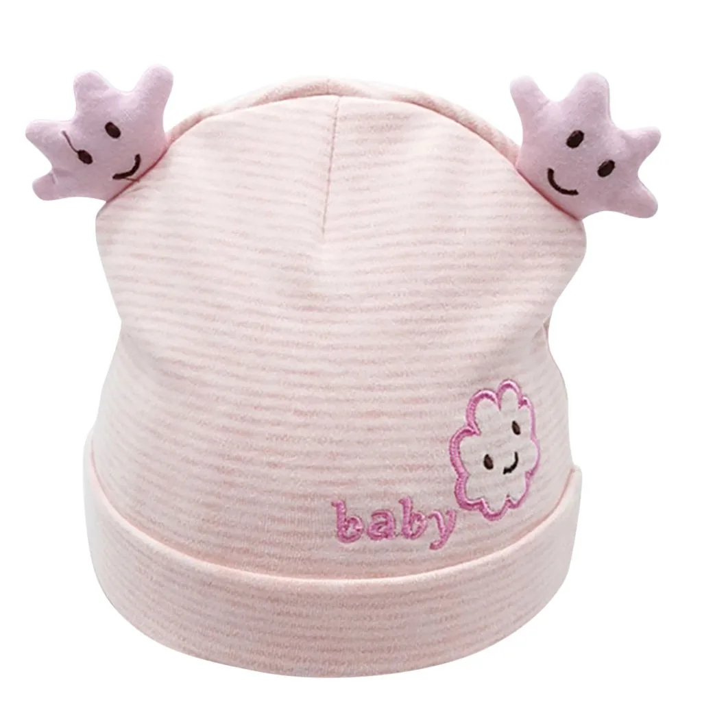 Шапка для новорожденных девочек и мальчиков; зимняя теплая шапка с рисунком для малышей; Повседневная милая розовая вязаная шапка-ушанка; вязаная шапочка; Enfant; 35
