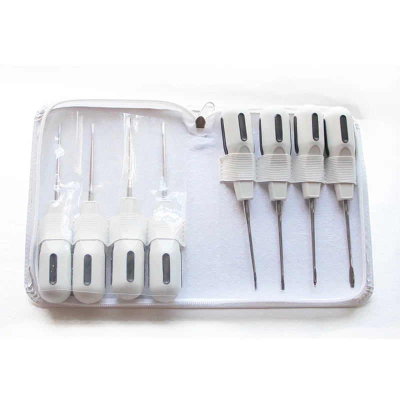 8Pcs/Set dental instrument Dental Luxating Lift Elevator Curved Root Elevator Dentistry Dentist Instrument tool dental - Цвет: 8pcs