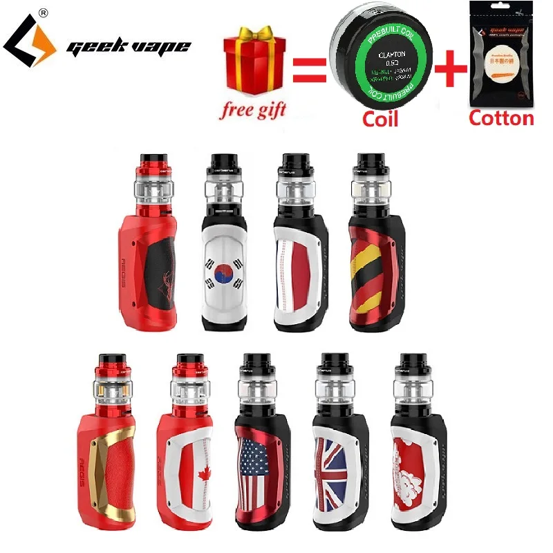 Cheap  Free Gift Original 80W Geekvape Aegis Mini Kit with 5.5ml Cerberus Tank & Built-in 2200mAh Battery 