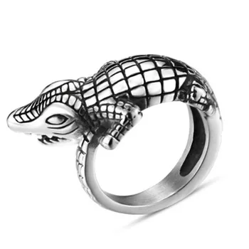 

Milangirl Vintage Exaggerated Personality JewelryMen's Crocodile Ring Jewelry