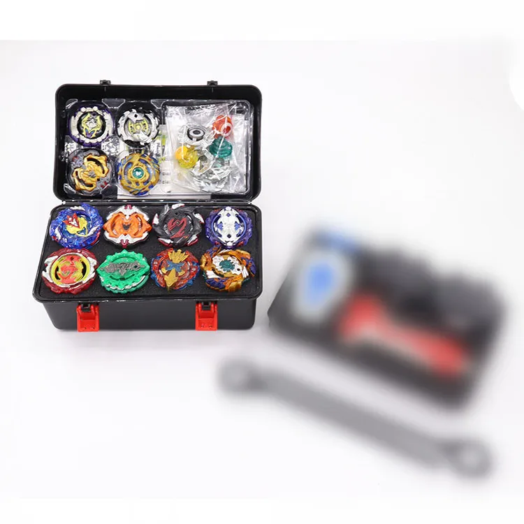 

Burst Spinner Toolbox Packaged Combination Transmitter Storage Tool Box Spinner Toys with 12-Spinner