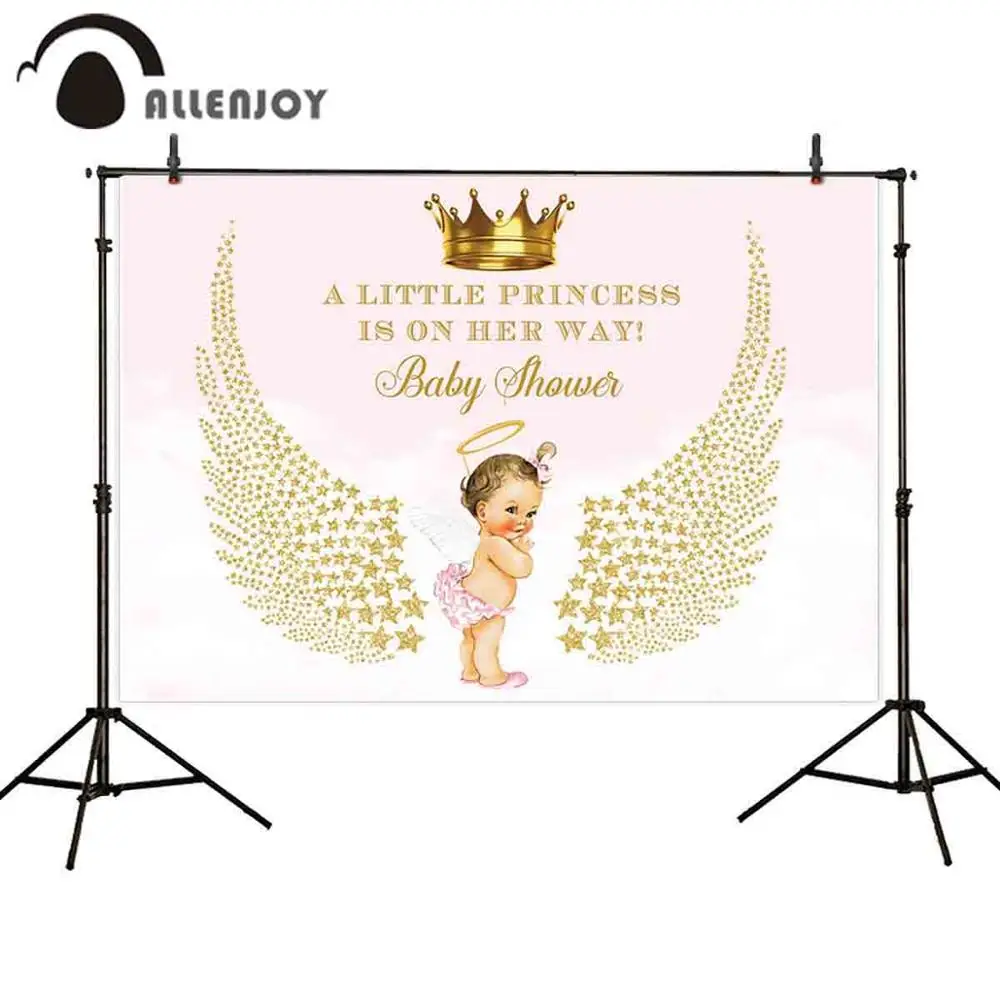 Фотофон allenjoy для детской вечеринки маленькая принцесса Корона Крылья Ангела