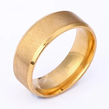 

Ring Europe and America Titanium Steel Ornament Jewelry Simple Wide Matte Brushed 2020 Couples Ring