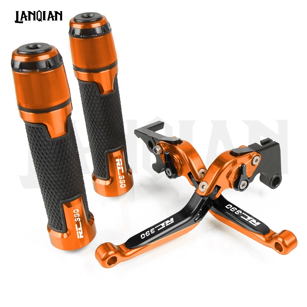 

For KTM RC390 Motorcycle CNC Brake Clutch Lever & 7/8 22MM Handlebar Grips RC 390 2012 2013 2014 2015-2017 2018 2019 Accessories