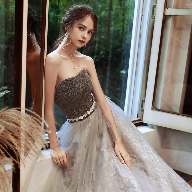 Vestidos De Gala милое Тюлевое кружевное платье для выпускного вечера длинное Vestido Formatura вечерние платья Robe De Soiree
