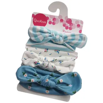 

3 Pcs/set New Children Hair Band Set Cute Baby Rabbit Ears Headband Elastic Soft Headwear Big Bow Headbands
