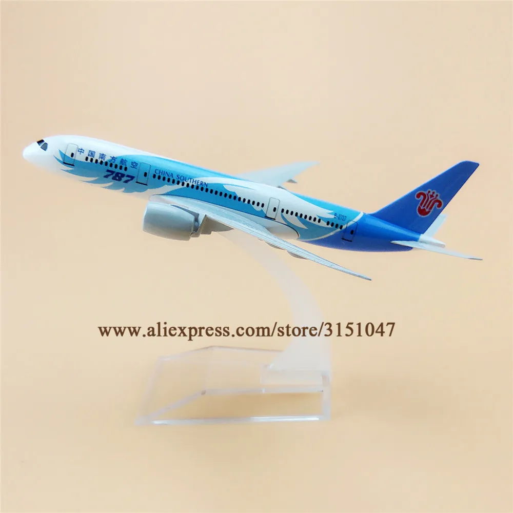 

16cm Alloy Air China Southern Airlines Boeing B787 Plane Model Aircraft Airplane Model w Stand Craft Gift