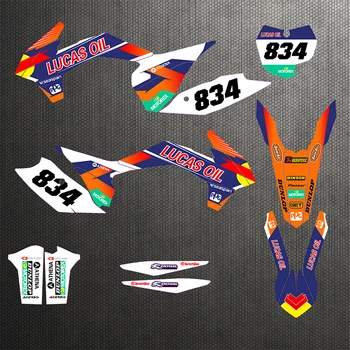 

Motorcycle stickers custom complete tool graphics background decal sticker quantity luster team KTM SXF13-15 EXC XCF 14-16 2013