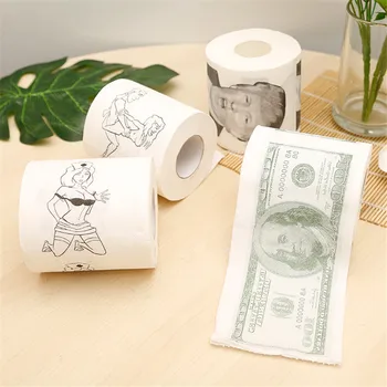 

4 Rolls 80 Sheets Pout Smile Roll Toilet Paper Trump Bathroom Prank Joke Fun Paper Tissue Rolling Paper Gift Trump Roll Paper