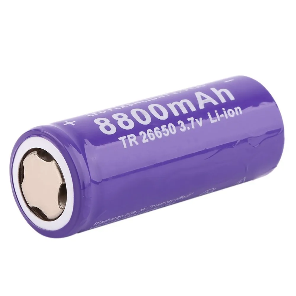 3,7 V 26650 8800mAh литий-ионная аккумуляторная батарея для светодиодный фонарик литий-ионный фонарик Безопасный и экологичный