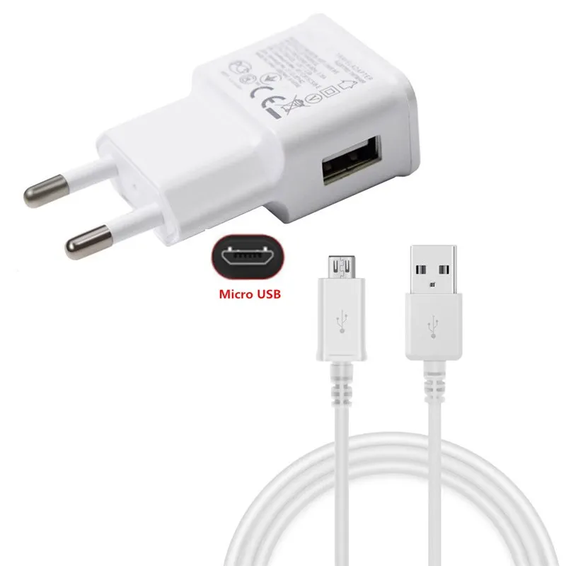 

Micro USB Wall Charger Adapter For BQ 5022 Bond BQS 5070 Magic 5050 5020 4072 5059 Strike Selfie Mini Power 1M Micro-USB Cable