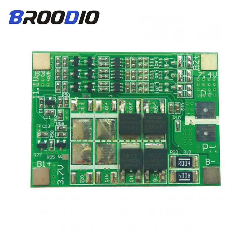 

3S 12V 20A BMS 11.1V 18650 18650 lto Li-ion Lipo Lithium Battery Protection Circuit Board For Solar Street Lamp Sprayer BMS 3S