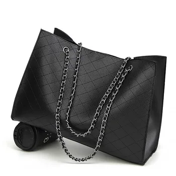 

Leather Bags For Women 2020 Luxury Handbags Women Bags Designer Big Tote Hand Bag Chain Leather Handbag Set Bolsa Feminina