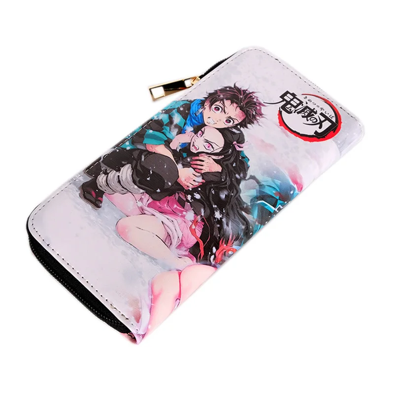 Аниме демон Slayer: Kimetsu no Yaiba длинный бумажник из искусственной кожи Kamado Tanjirou/Nezuko