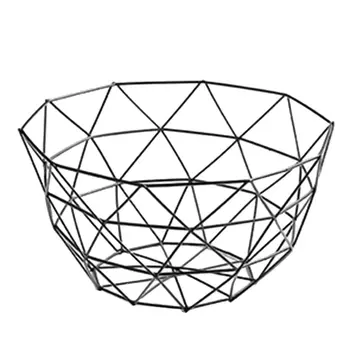 

Vegetable Organizer Kitchen Metal Food Basket Iron Wire Mesh Fruit Bowl Dish Fruit Tray Storage Basket Iron