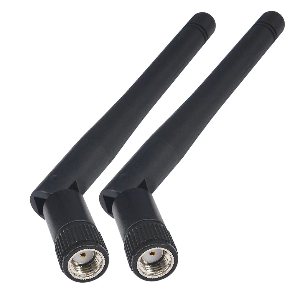 WiFi Antenna 2piece/lot 3dBi 2.4GHz RP-SMA Male plug For Huawei Wireless Router External Antenna