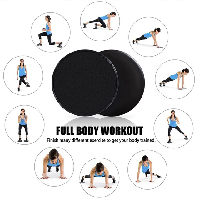 2pcs Gliding Discs Slider EVA Fitness Disc Exercise Sliding Plate Core Muscle Abdominal Training Yoga Workout