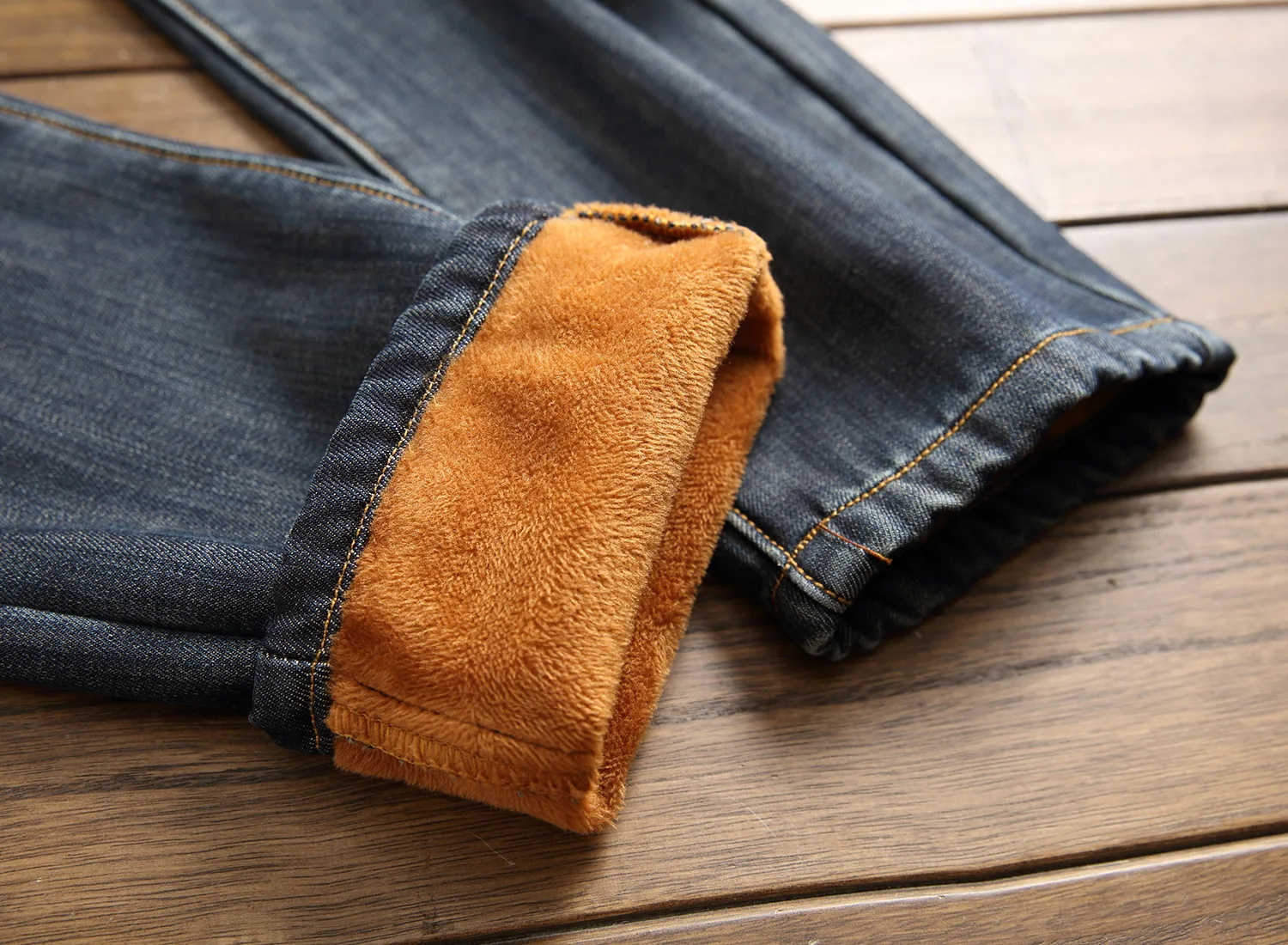 Denim Keep Warm Designer Hole Jeans Men High Quality Ripped for Men Size 38 40 2019 Autumn Winter Plus Velvet HIP HOP Streetwear