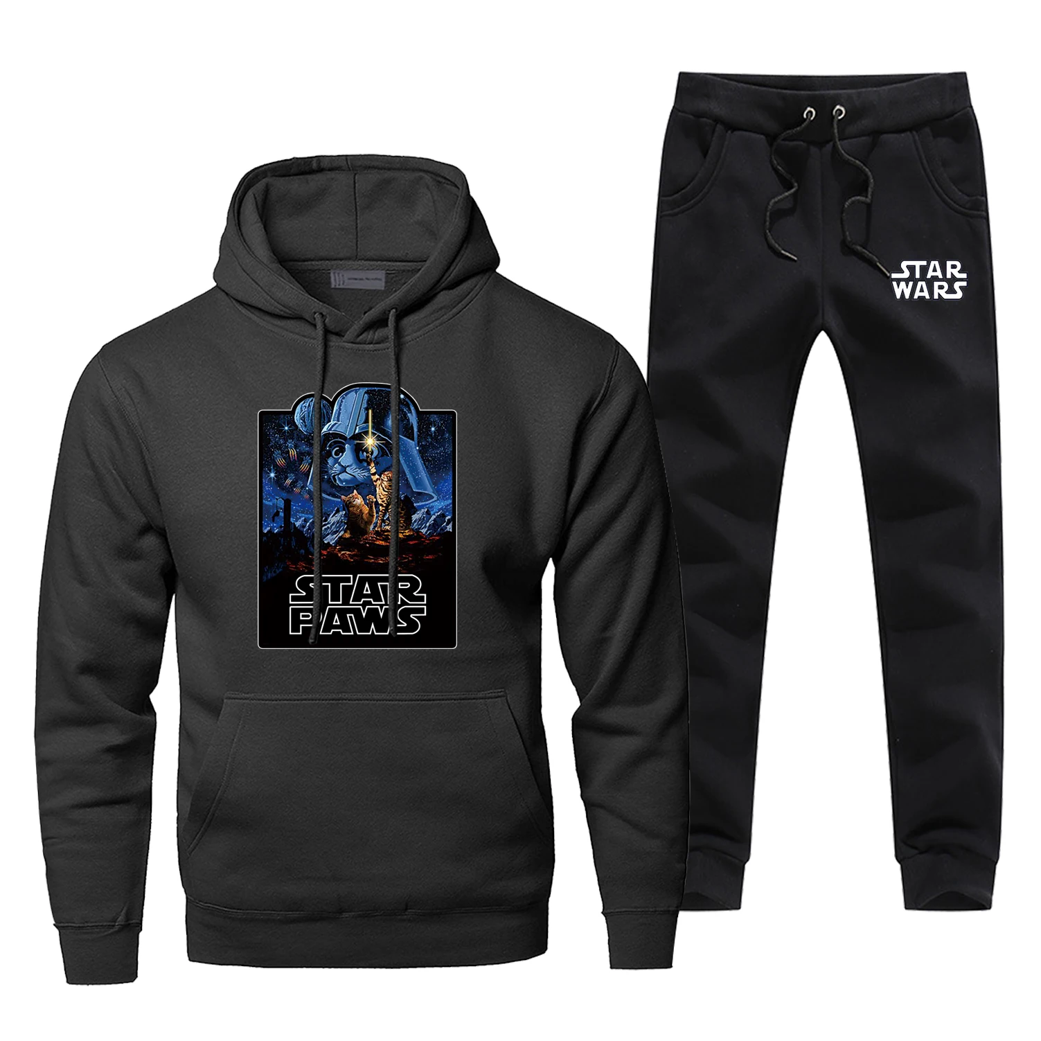 

Star Wars Men Hoodie Male Starwars Pants Set Sweatshirt Mens Hoodies Sweatshirts Darth Vader Sets Two Piece Pant Pullover Coat