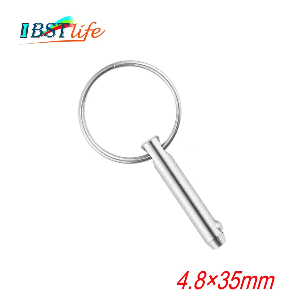 

4.8*35mm Marine Grade 316 Stainless Steel 3/16 inch Quick Release Ball Pin for Boat Bimini Top Deck Hinge Marine hard