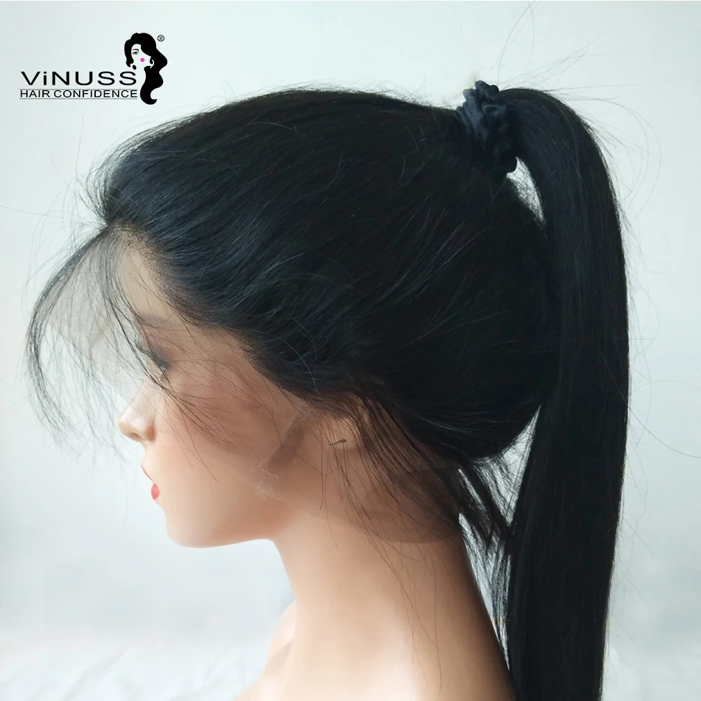 360 синтетический парик бразильские Remy человеческие волосы парики с волосами младенца для женщин отбеленные узлы предварительно сорвал