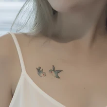 Золотая книга Феникса, временные трафареты для тату, для боди-арта, рисования цветами, серии, Косметика для макияжа