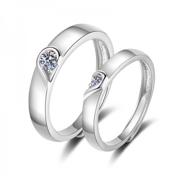 Pcs Sun Moon Lover Couple Rings Minimalist Simple Opening Ring For Men Women Couple Promise Promise Wedding Engagement Jewelry