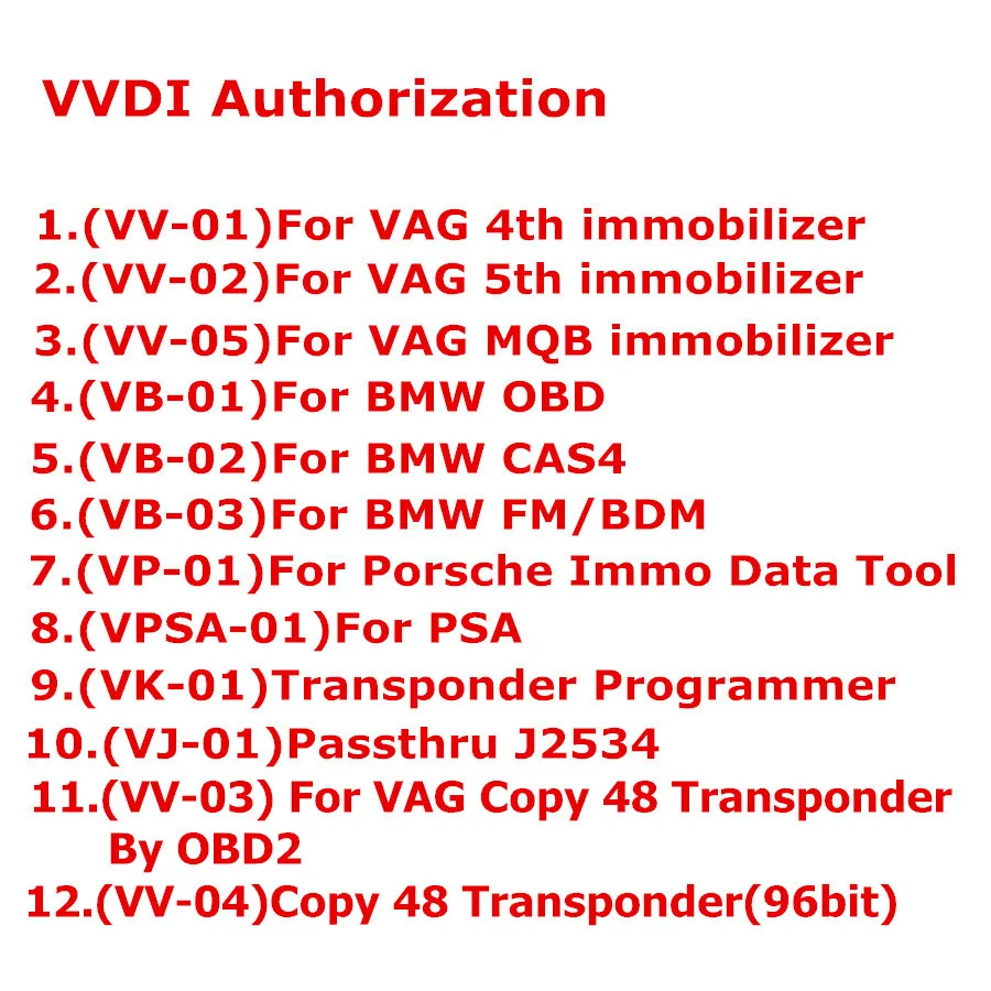 Оригинальный программатор ключей Xhorse V6.1.0 VVDI2 Commander полная версия для VW/Audi/BMW/Porsche