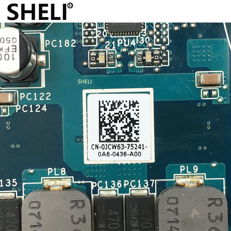 Материнская плата SHELI для ноутбука Dell 1458 с видео HD4530 CN 0JCW63 JCW63 материнская DDR3 100%
