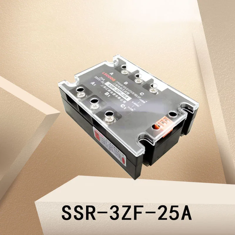 

1PC New Relay SSR-3ZF-25A Three-Phase Motor Positive Negative Turn Solid State Module Belt Interlock Protect