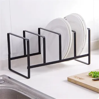 

Dish Rack Multi Function Kitchen Shelf Pot Lid Pan Cutting Board Rack Organizer Metal Stand Holder Storage