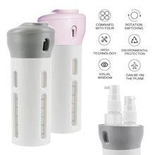 Новинка, 4 в 1, переносные дозаторы для мыла, органайзер для ванной комнаты, дозатор шампуня для геля и лосьона для душа, для хранения, многоразовая бутылка