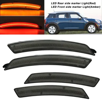 

Mayitr 4pcs Front Amber LED Side Marker Light Rear Side Signal Lamp For MINI Cooper R55 R56 R57 R58 R59 R60 R61