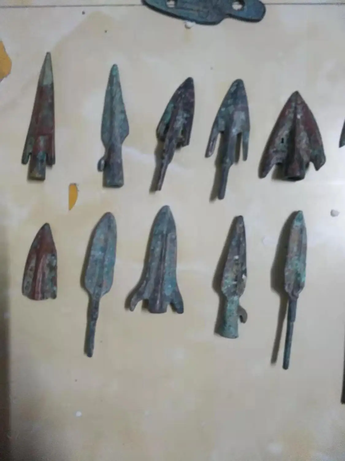 

30pc* / China ancient Bow and arrow head sword collection copper statue