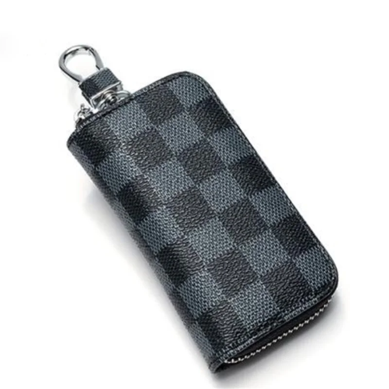 

HORIZONPLUS AMERICA AND EUROPE LUXURY FASHION TREND CHECK GRID PLAID PATTERN KEY HOLDER BAG