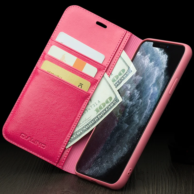 Роскошный чехол-кошелек в стиле ретро для Apple iPhone 11 Pro Max из натуральной кожи с откидной крышкой, слот для карт для iPhone 11/Pro/Max, задняя крышка
