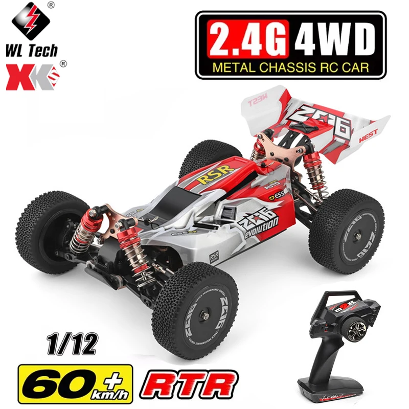WLtoys 144001 2 4G RC гоночный автомобиль соревнование 60 км/ч Металлическое шасси 4wd