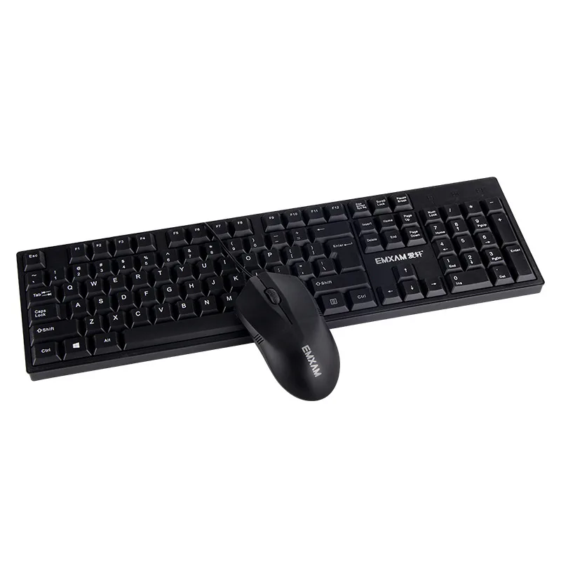 

Emxam Wired Keyboard And Mouse Set V2 Desktop Laptop Computer Universal Game Office Household Business Key