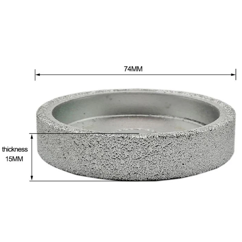 75x20mm Grinding Wheel Vacuum Drazed Diamond Marble Granite Glass Polishing Disc