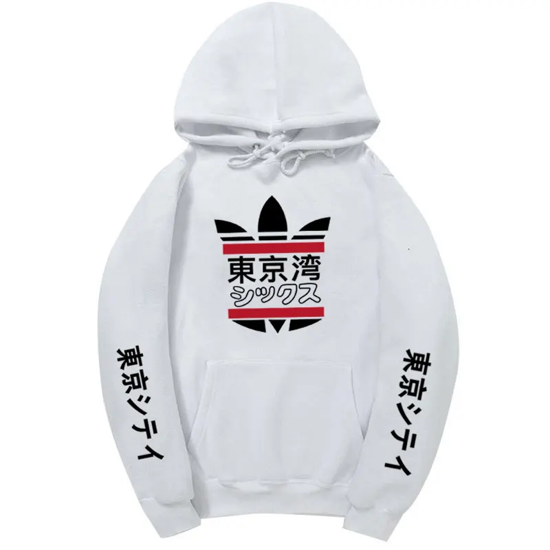 white MS429 Новая мода off white мужские толстовки Харадзюку толстовки с капюшоном с принтом города Токко пуловер Толстовка в стиле хип-хоп Уличная одежда Размер S-3XL - Цвет: white MS429