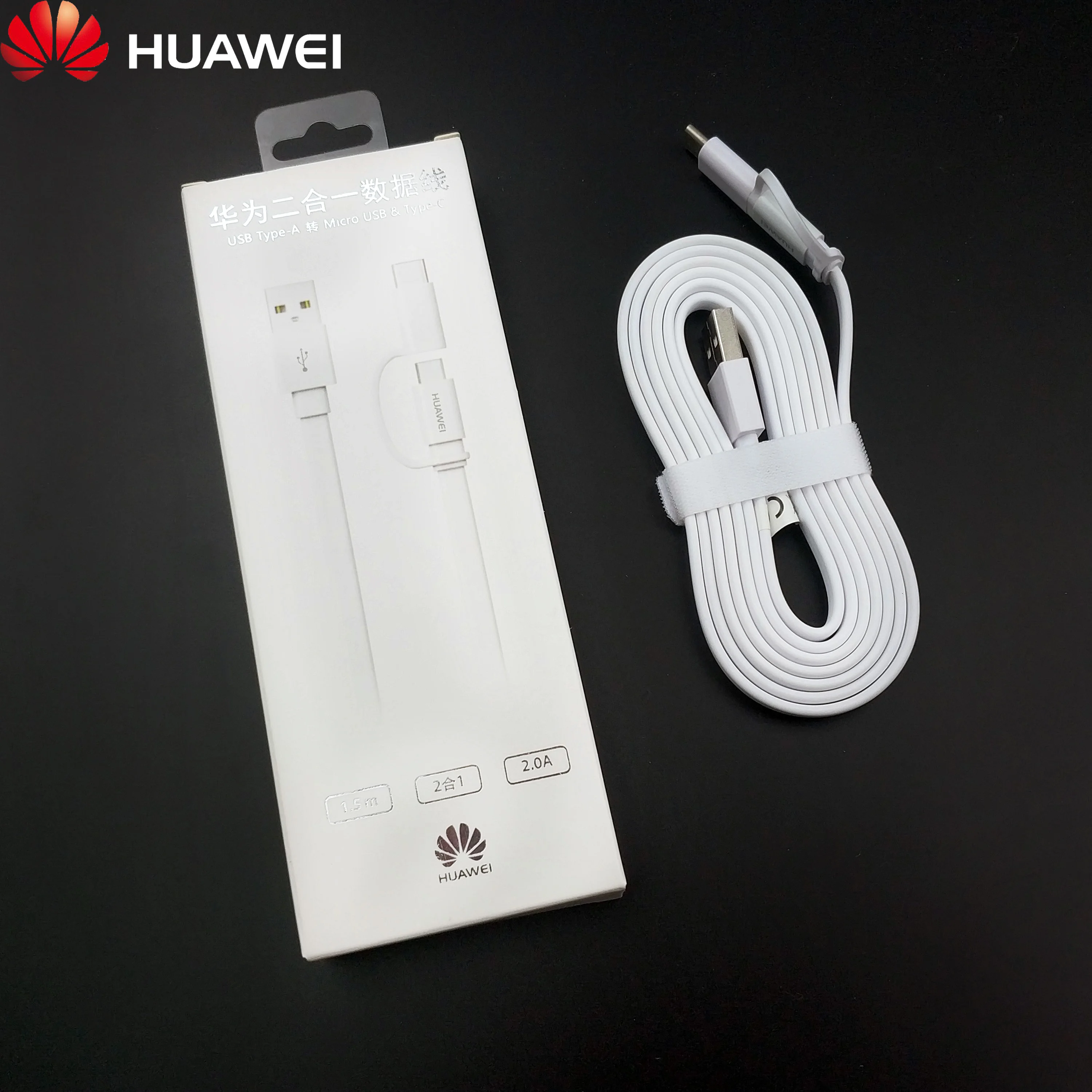 Оригинальный huawei honor 2 в 1 кабель Usb type-c Micro usb 0 150 см Быстрая зарядка линия