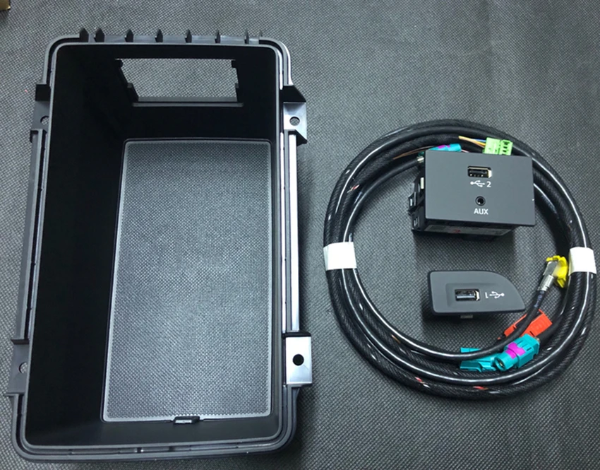 Описание товара: Название детали: для Audi A3 8V MIB 2 CarPlay MDI USB AMI установить переключатель разъема кнопки жгута упаковочный лист - Название цвета: Серый