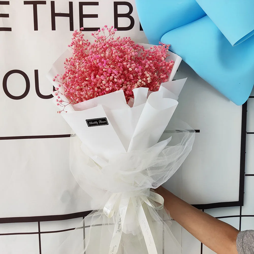 

Natural Dried Flower Gypsophila Bunch Home Decoration Accessories Holiday Party Birthday Gift Decoration Wheat Ear Bouquet