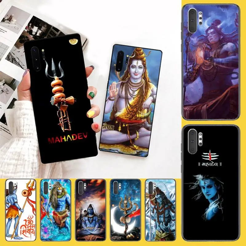 PENGHUWAN Индия Mahakal Shiva DIY Печать чехол для телефона Корпус Samsung Galaxy J7 J8 J6 плюс 2018 Prime Note