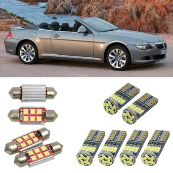 

Interior led Car lights For BMW 6 convertible e64 cabrio Reading dome bulbs for cars error free License Plate Light 8pc/lot